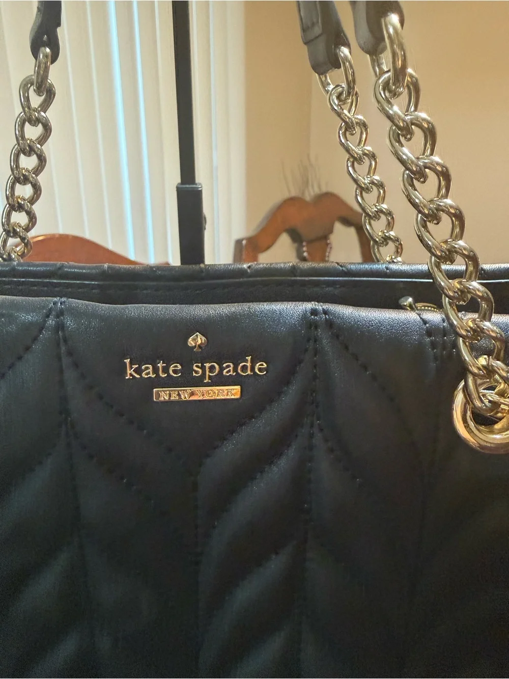 kate spade Black Quilted Briar Lane Meena satchel handbag